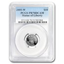 2005-W 1/10 oz Proof American Platinum Eagle PR-70 DCAM PCGS