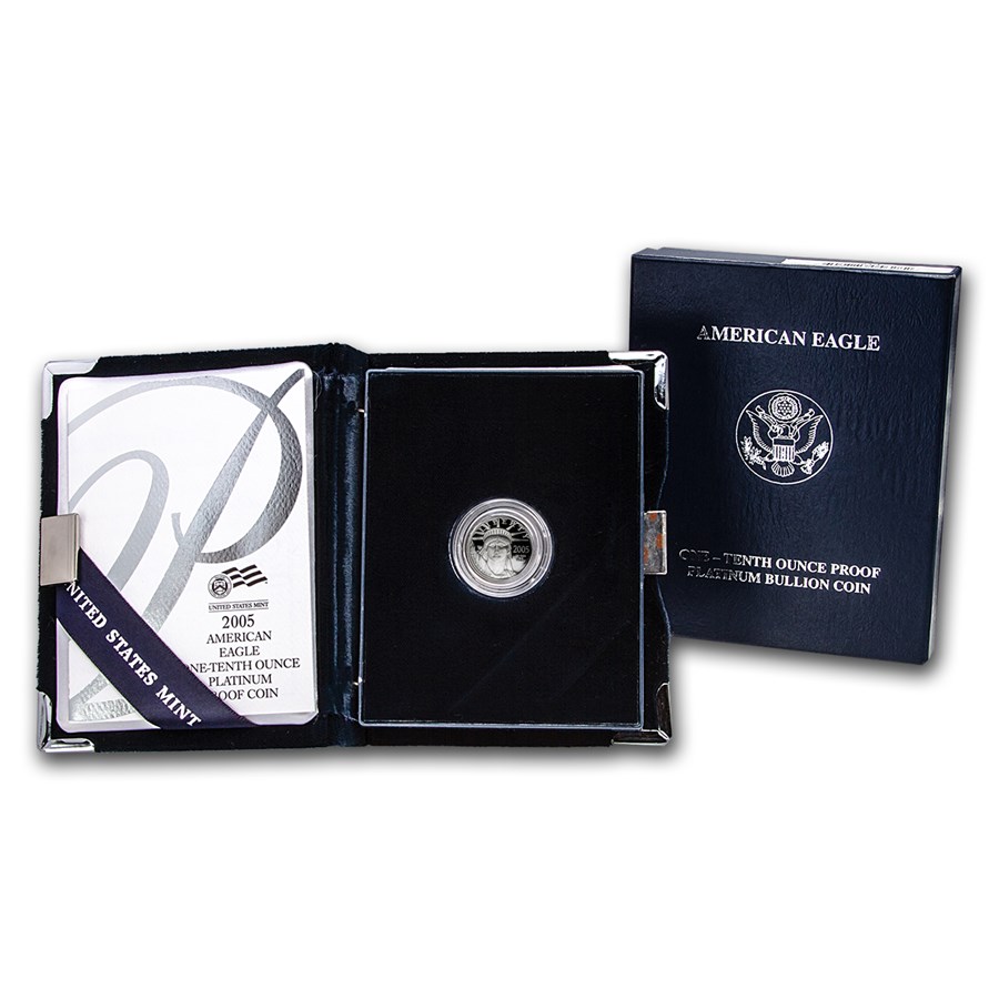 2005-W 1/10 oz Proof American Platinum Eagle (w/Box & COA)
