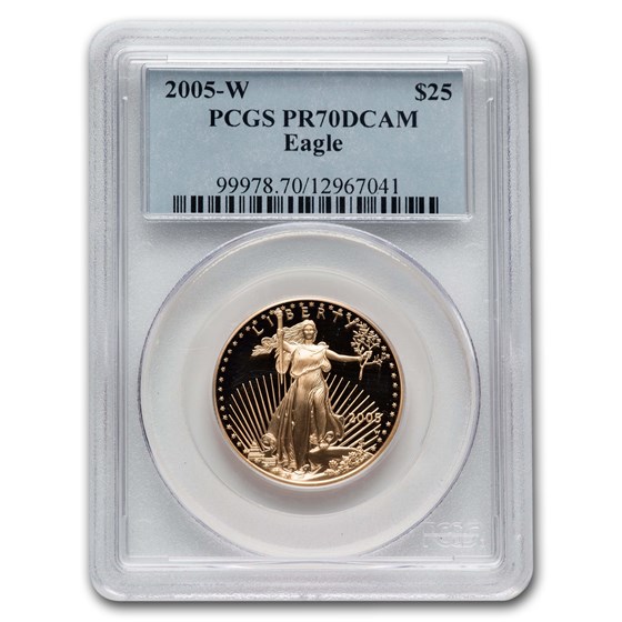 2005-W 1/2 oz Proof American Gold Eagle PR-70 PCGS 2005-W 1/2 oz Proof American Gold Eagle PR-70 PCGS