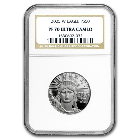 2005-W 1/2 oz Proof American Platinum Eagle PF-70 NGC 2005-W 1/2 oz Proof American Platinum Eagle PF-70 NGC