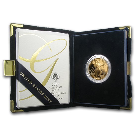 2005-W 1/2 oz Proof Gold American Eagle (w/Box & COA) 2005-W 1/2 oz Proof Gold American Eagle (w/Box & COA)