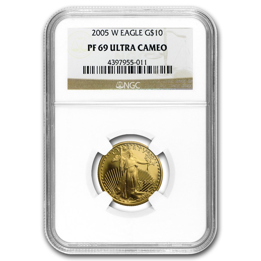 2005-W 1/4 oz Proof American Gold Eagle PF-69 NGC
