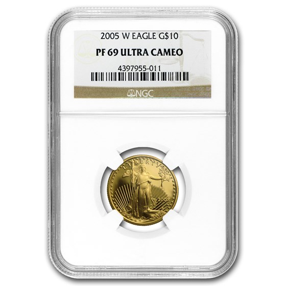 2005-W 1/4 oz Proof American Gold Eagle PF-69 NGC 2005-W 1/4 oz Proof American Gold Eagle PF-69 NGC
