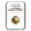 2005-W 1/4 oz Proof American Gold Eagle PF-70 UCAM NGC