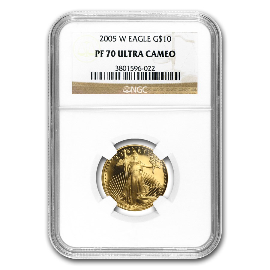 2005-W 1/4 oz Proof American Gold Eagle PF-70 UCAM NGC