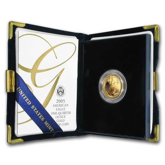 2005-W 1/4 oz Proof American Gold Eagle (w/Box & COA)
