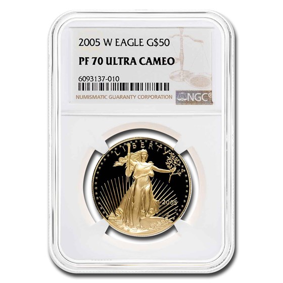 2005-W 1 oz Proof American Gold Eagle PF-70 UCAM NGC 2005-W 1 oz Proof American Gold Eagle PF-70 UCAM NGC