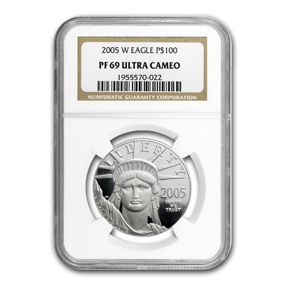 2005-W 1 oz Proof American Platinum Eagle PF-69 NGC 2005-W 1 oz Proof American Platinum Eagle PF-69 NGC