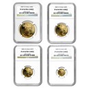 2005-W 4-Coin Proof American Gold Eagle Set PF-69 NGC