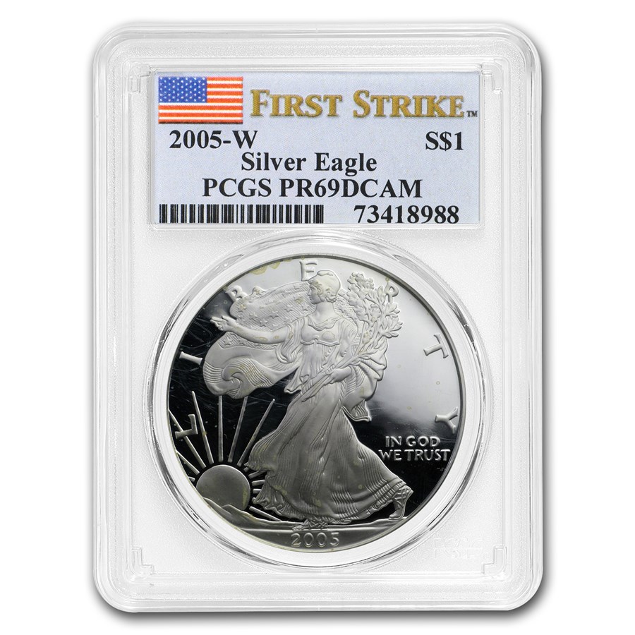 2005-W Proof American Silver Eagle PR-69 PCGS (FS)