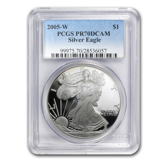 2005-W Proof American Silver Eagle PR-70 PCGS