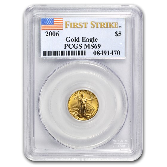 2006 1/10 oz American Gold Eagle MS-69 PCGS (FirstStrike®)