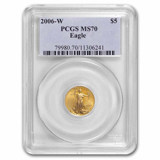 2006 1/10 oz American Gold Eagle MS-70 PCGS 2006 1/10 oz American Gold Eagle MS-70 PCGS