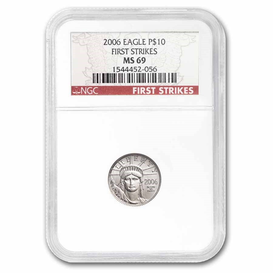 2006 1/10 oz American Platinum Eagle MS-69 NGC (First Strikes)