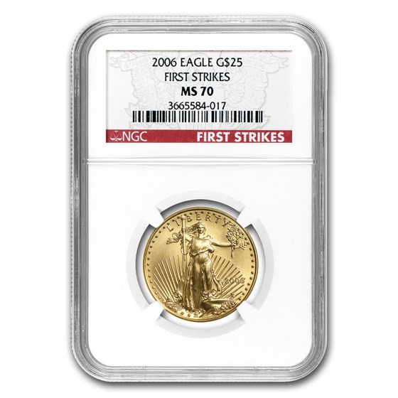2006 1/2 oz American Gold Eagle MS-70 NGC (FirstStrike®) 2006 1/2 oz American Gold Eagle MS-70 NGC (FirstStrike®)