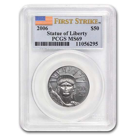 2006 1/2 oz American Platinum Eagle MS-69 PCGS (FirstStrike®) 2006 1/2 oz American Platinum Eagle MS-69 PCGS (FirstStrike®)