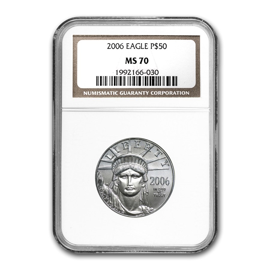 2006 1/2 oz American Platinum Eagle MS-70 NGC