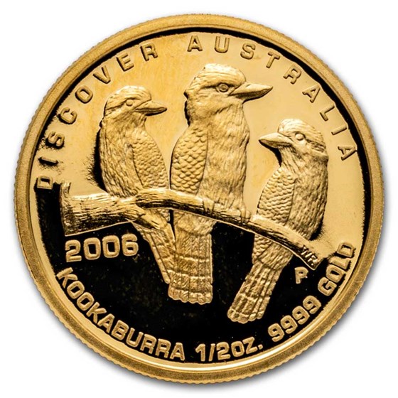 2006 1/2 oz Gold Discover Australia Kookaburra Proof (Box & COA) 2006 1/2 oz Gold Discover Australia Kookaburra Proof (Box & COA)