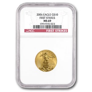 2006 1/4 oz American Gold Eagle MS-69 NGC (First Strike) 2006 1/4 oz American Gold Eagle MS-69 NGC (First Strike)