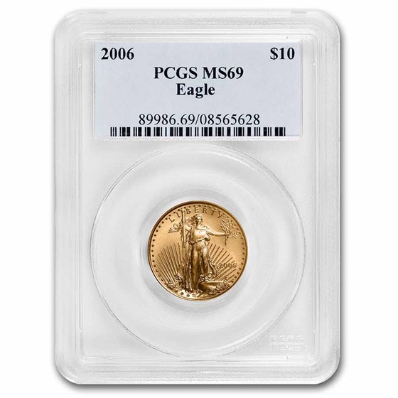 2006 1/4 oz American Gold Eagle MS-69 PCGS 2006 1/4 oz American Gold Eagle MS-69 PCGS