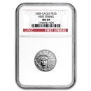 2006 1/4 oz American Platinum Eagle MS-69 NGC (First Strike)