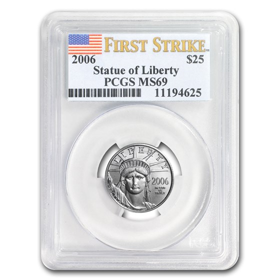2006 1/4 oz American Platinum Eagle MS-69 PCGS (FirstStrike®) 2006 1/4 oz American Platinum Eagle MS-69 PCGS (FirstStrike®)