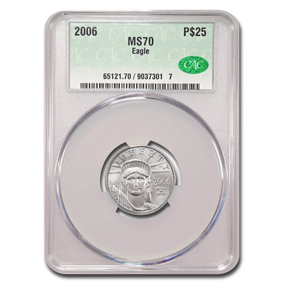 2006 1/4 oz American Platinum Eagle MS-70 CACG 2006 1/4 oz American Platinum Eagle MS-70 CACG