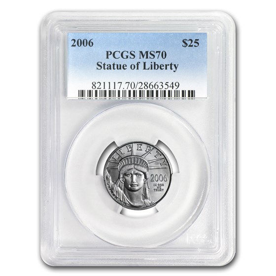 2006 1/4 oz American Platinum Eagle MS-70 PCGS 2006 1/4 oz American Platinum Eagle MS-70 PCGS
