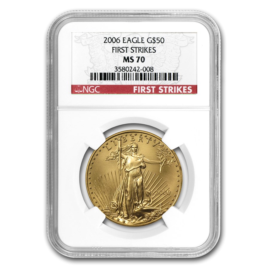 2006 1 oz American Gold Eagle MS-70 NGC (First Strike)
