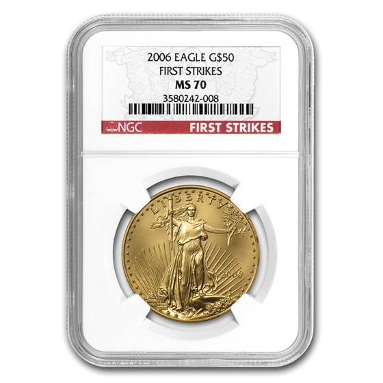 2006 1 oz American Gold Eagle MS-70 NGC (First Strike) 2006 1 oz American Gold Eagle MS-70 NGC (First Strike)