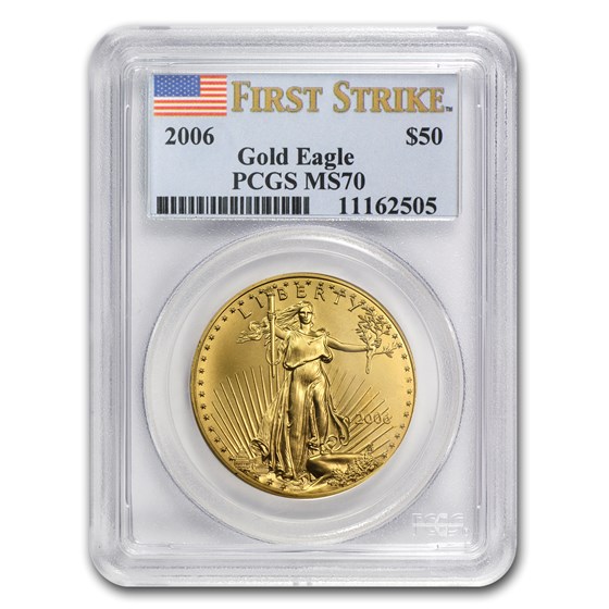 2006 1 oz American Gold Eagle MS-70 PCGS (FS) 2006 1 oz American Gold Eagle MS-70 PCGS (FS)