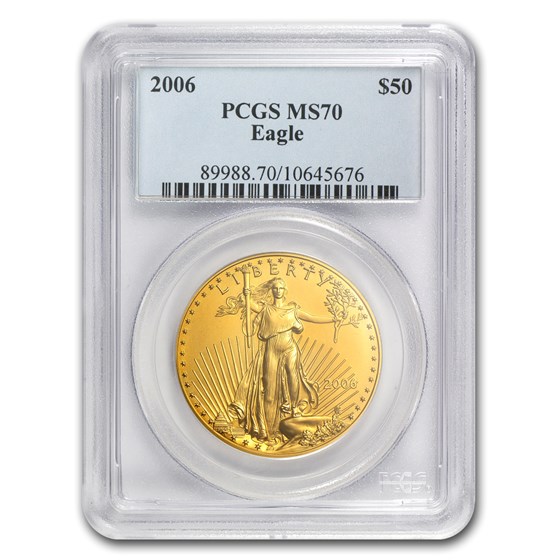 2006 1 oz American Gold Eagle MS-70 PCGS 2006 1 oz American Gold Eagle MS-70 PCGS