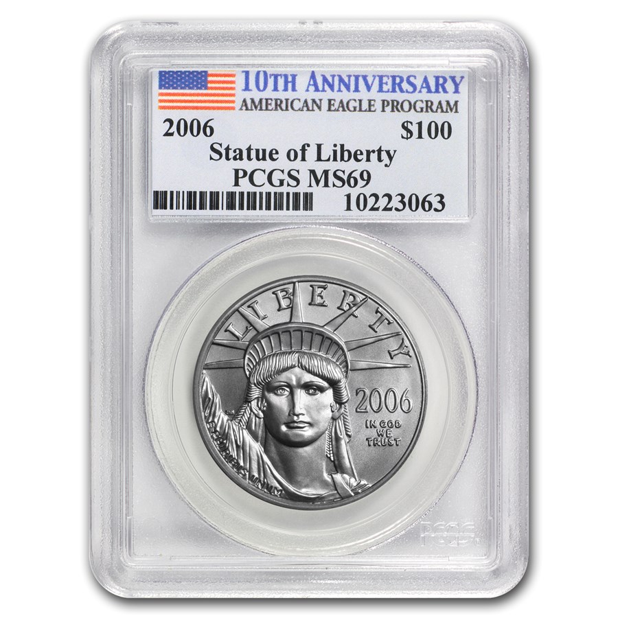 2006 1 oz American Platinum Eagle MS-69 PCGS