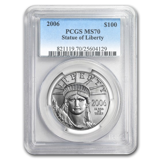 2006 1 oz American Platinum Eagle MS-70 PCGS 2006 1 oz American Platinum Eagle MS-70 PCGS