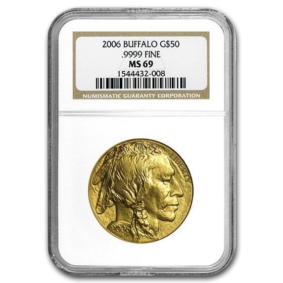 2006 1 oz Gold Buffalo MS-69 NGC