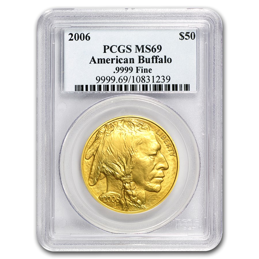 2006 1 oz Gold Buffalo MS-69 PCGS