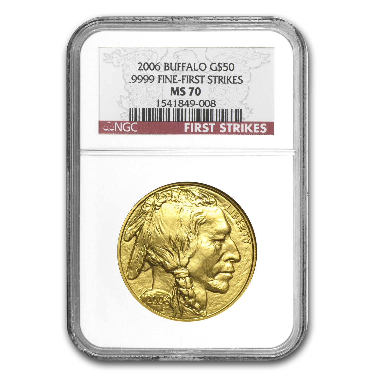 【セール 登場から人気沸騰】 MS-70 Buffalo Gold oz 1 2006 Buy NGC APMEX | Strikes) (First 工芸品