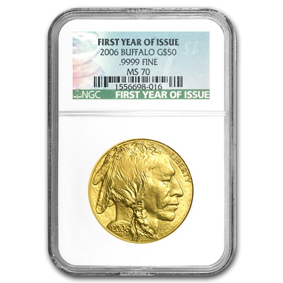 2006 1 oz Gold Buffalo MS-70 NGC (First Year of Issue)
