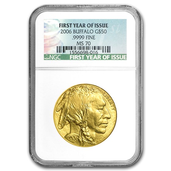 2006 1 oz Gold Buffalo MS-70 NGC (First Year of Issue) 2006 1 oz Gold Buffalo MS-70 NGC (First Year of Issue)