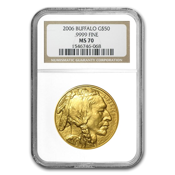2006 1 oz Gold Buffalo MS-70 NGC