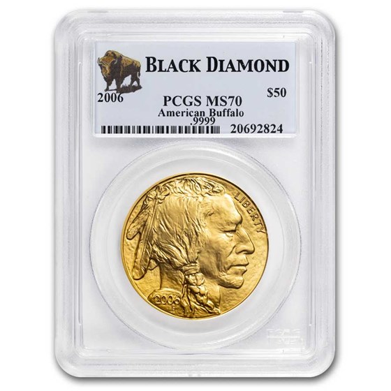 2006 1 oz Gold Buffalo MS-70 PCGS (Black Diamond) 2006 1 oz Gold Buffalo MS-70 PCGS (Black Diamond)