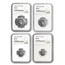 2006 4-Coin American Platinum Eagle Set MS-70 NGC