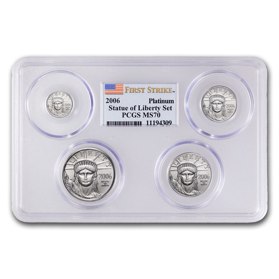 2006 4-Coin American Platinum Eagle Set MS-70 PCGS (FirstStrike®)