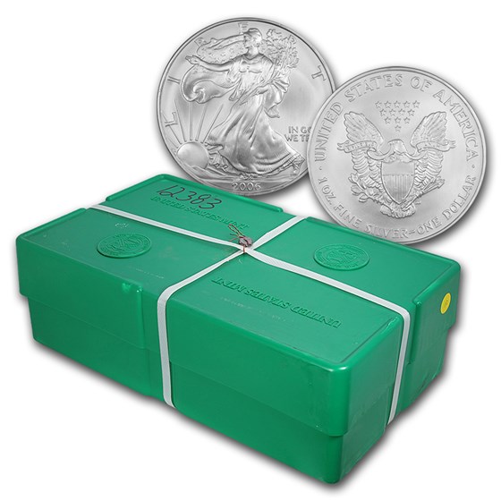 2006 500-Coin American Silver Eagle Monster Box (Sealed) 2006 500-Coin American Silver Eagle Monster Box (Sealed)