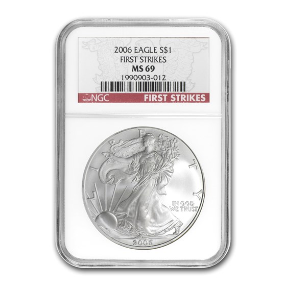 2006 American Silver Eagle MS-69 NGC (FS) 2006 American Silver Eagle MS-69 NGC (FS)