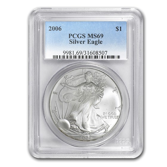 2006 American Silver Eagle MS-69 PCGS 2006 American Silver Eagle MS-69 PCGS