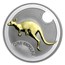 2006 Australia 1 oz Silver Kangaroo (Gilded, w/Box & COA)