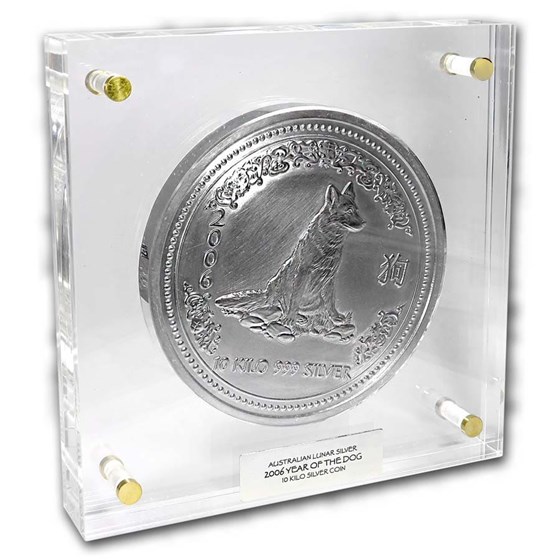 2006 Australia 10 kilo Silver Year of the Dog BU (321.5 oz) 2006 Australia 10 kilo Silver Year of the Dog BU (321.5 oz)