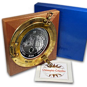 2006 British Virgin Islands 5 kilo Silver $500 Columbus Proof