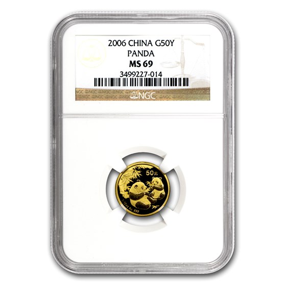 2006 China 1/10 oz Gold Panda MS-69 NGC 2006 China 1/10 oz Gold Panda MS-69 NGC